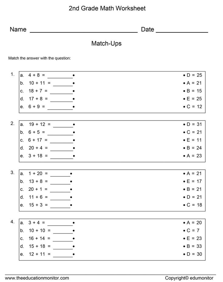 9 2Nd Grade Advanced Math Worksheets 2nd Grade Math Worksheets 