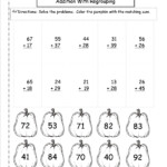 Adding With Regrouping Second Grade Math Practice