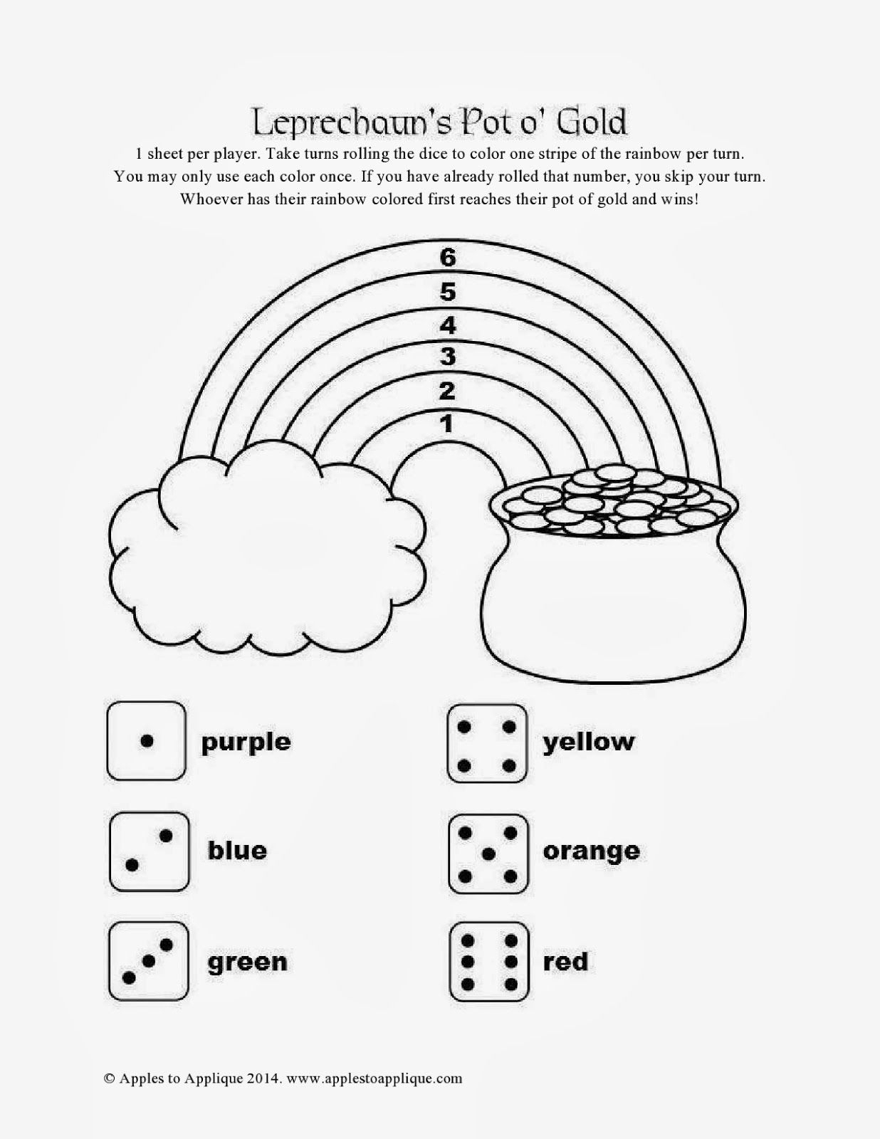 Apples To Applique St Patrick s Day Math Printables Math Printables 