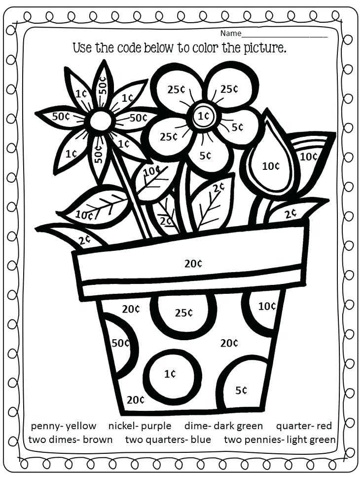 Color By Number Math Coloring Pages Coloring Home