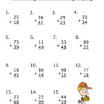 Double Digit Addition With Regrouping Worksheet Have Fun Teaching