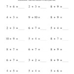 Doubles Addition Worksheets