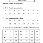 Even And Odd Numbers Worksheets Fun Kiddo Shelter 2nd Grade Math
