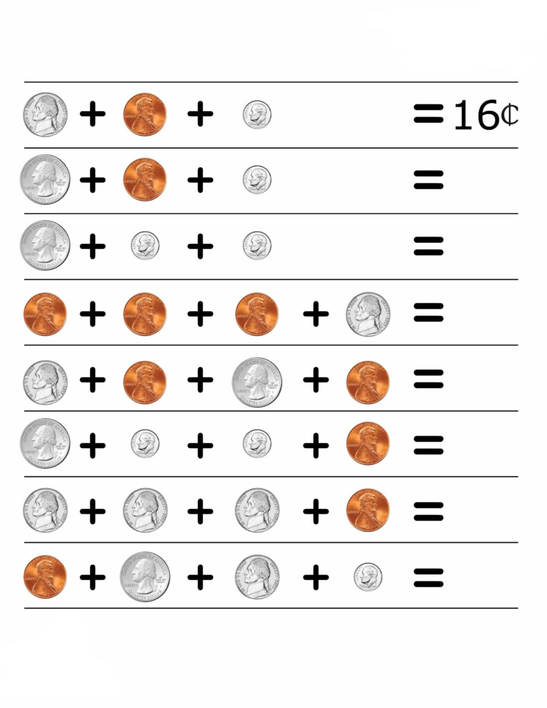 Free Printable Coin Worksheets