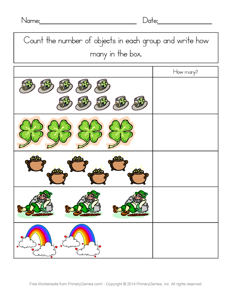 Free Printable St Patrick Day Worksheets Lexia s Blog
