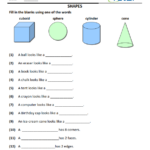 Geometry Worksheets 2nd Grade