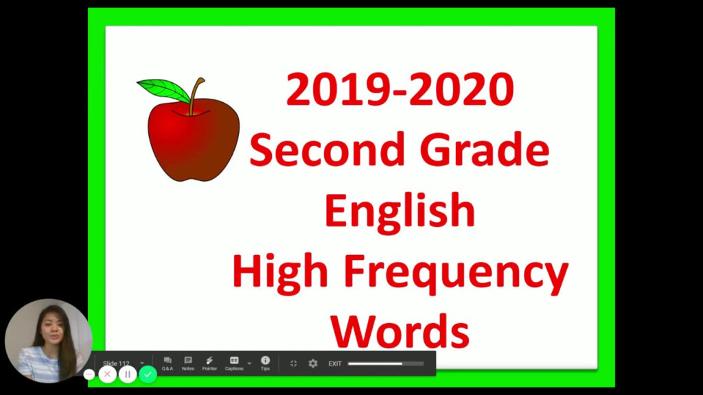 HISD 2nd Grade High Frequency Words Part 2 YouTube