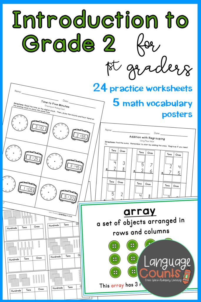 Introduces Students To 2nd Grade Concepts Such As Hundreds Time In 