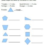 Learning Shapes 2nd Grade Worksheet Shapes Worksheets 2nd Grade