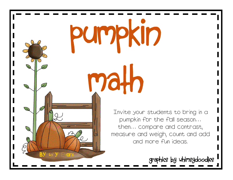 Lory s 2nd Grade Skills Pumpkin Math