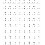 Mad Minute Printable Worksheets