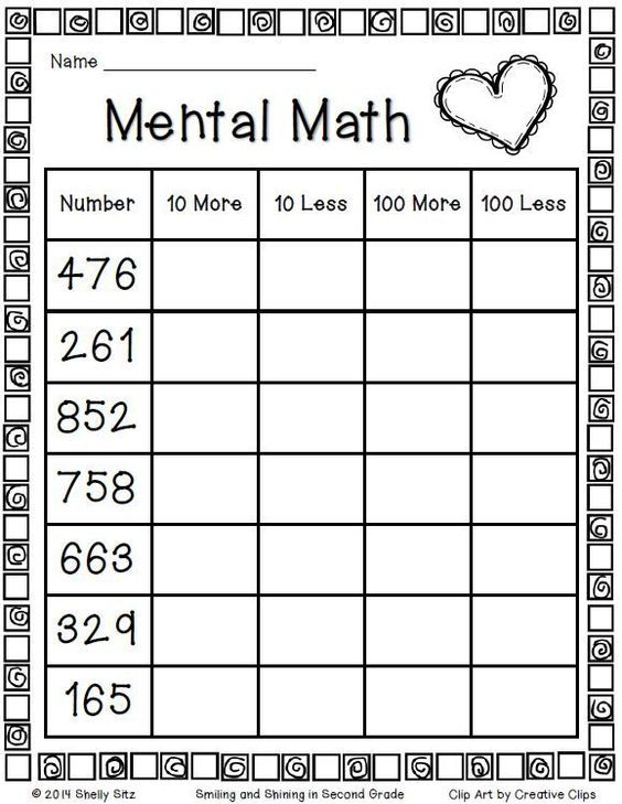 Math Addition Facts 2nd Grade Basic Math Worksheets Math Addition