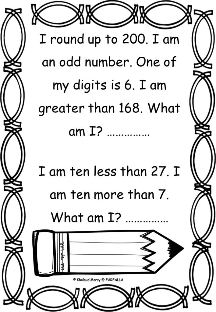 Math Worksheets With Riddles