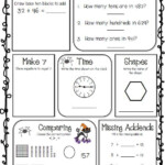 Morning Work For Second Grade October Second Grade Math Daily Math