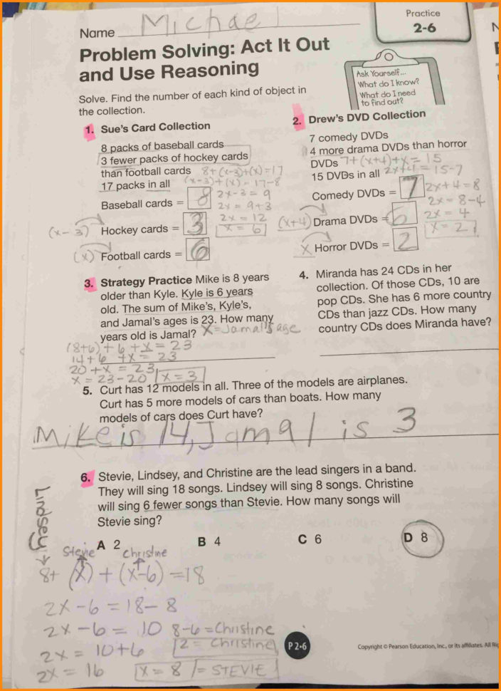 Pearson Education Math Worksheets Grade 5 Fresh Pearson Math Db excel