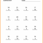 Printable Addition And Subtraction Worksheets For Grade 2 Subtraction