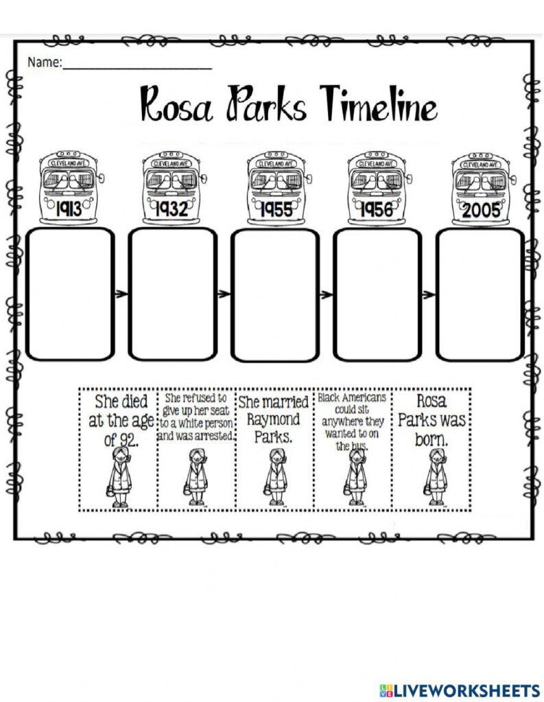 Rosa Parls Worksheet In 2022 2nd Grade Math Worksheets Rosa Parks 