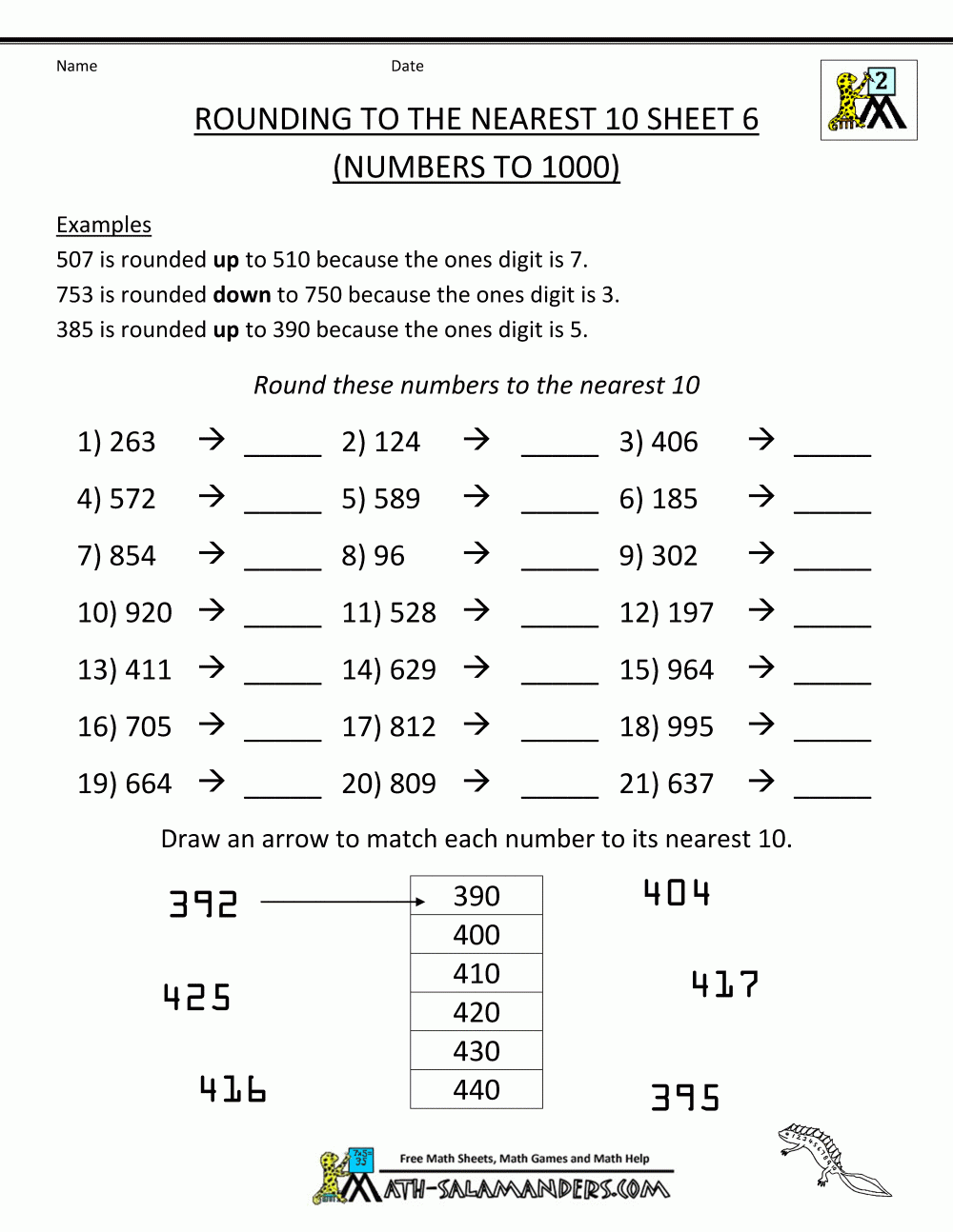 Rounding Worksheets Grade 4 Rounding Worksheets 2nd Grade Worksheets 