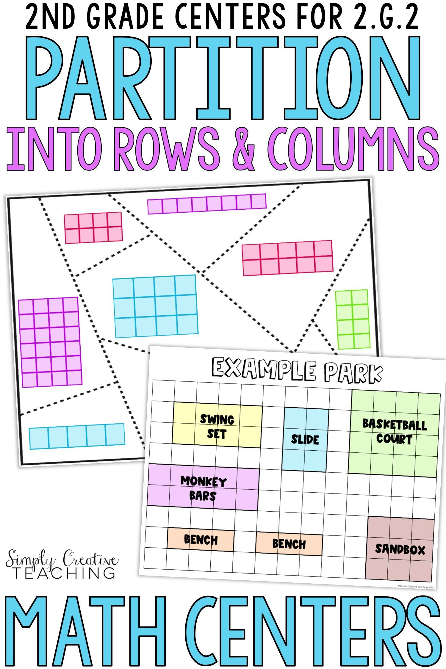 Rows Columns Activities Math Centers For 2 G 2 Math Centers 