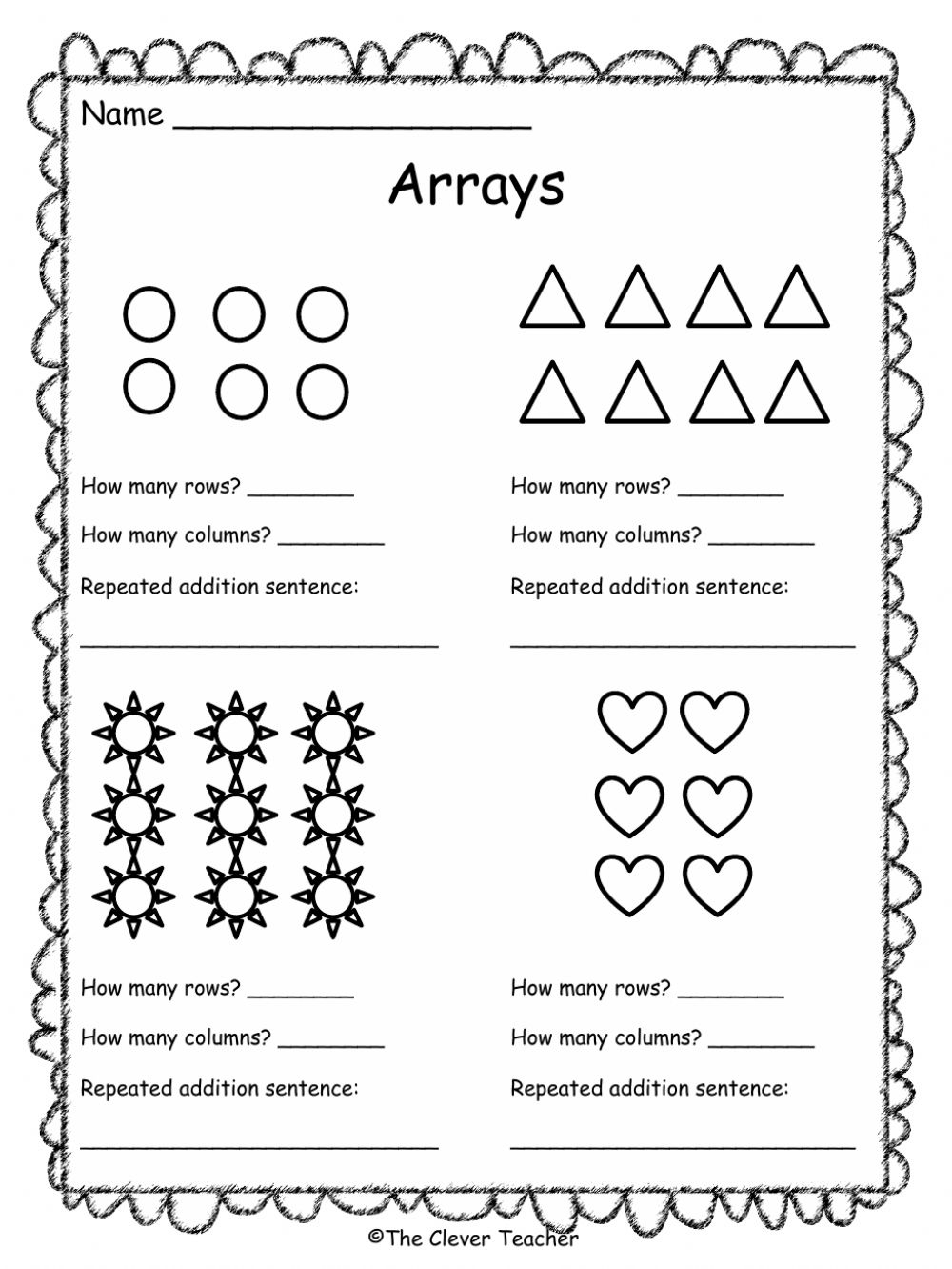 Smiling And Shining In Second Grade Fun With Arrays 2nd Grade Array 