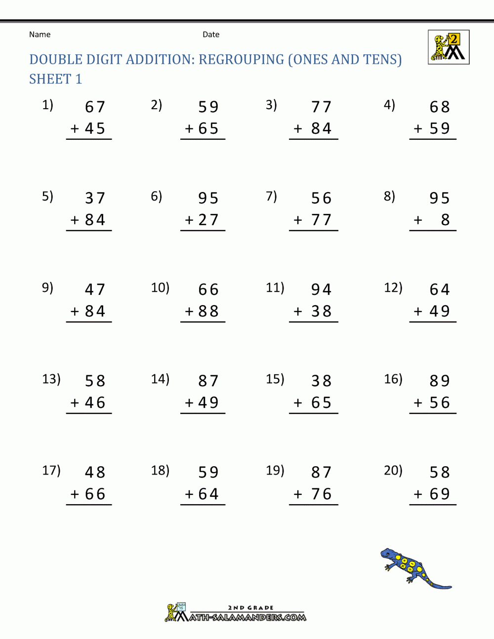 Tens And Ones Math Worksheets For 1St Grade Place Value Worksheets