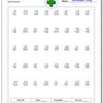 Timed Addition Worksheets For 2nd Grade Time Worksheets