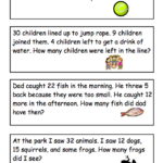 Two step Word Problem Cards That Support 2 0A 1 Math Word Problems
