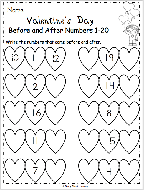 Valentine Math Worksheets 99Worksheets