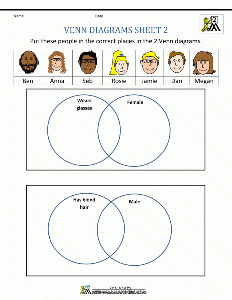 1st Grade Math Worksheets Venn Diagrams Greatschools Venn Diagram 