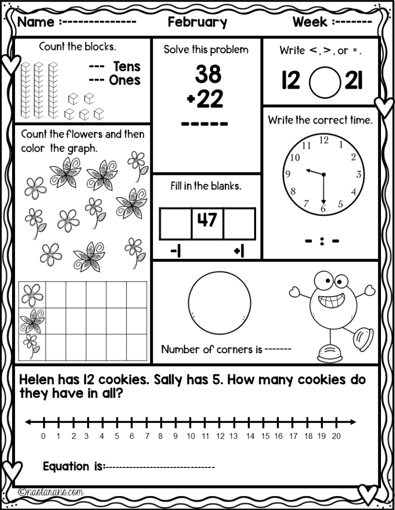 1St Grade Touch Math Worksheets Money Worksheets For Kids 2nd Grade