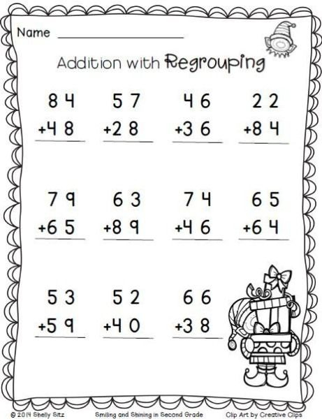 22 Addition Worksheets 2nd ESL Worksheets Kids