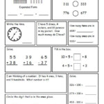 2nd Grade Math Review Worksheets By David Young Tpt Printable Second