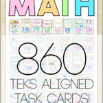 2nd Grade Math TEKS Aligned Task Cards ALL TEKS Bundle Kraus Math
