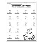 2nd Grade Math Worksheets 2 Digit Subtraction Without Regrouping