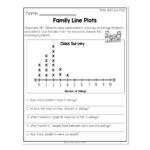 2nd Grade Math Worksheets Data And Graphing Data Line Plots