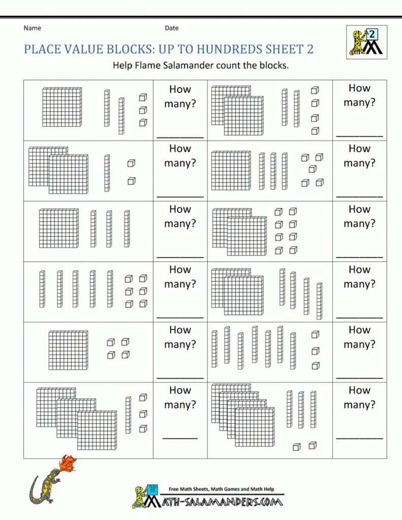 2nd Grade Place Value Worksheets