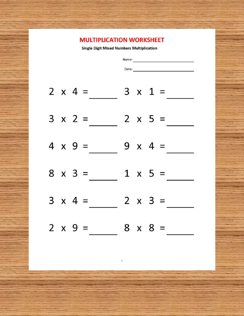 30 2Nd Grade Multiplication Worksheets