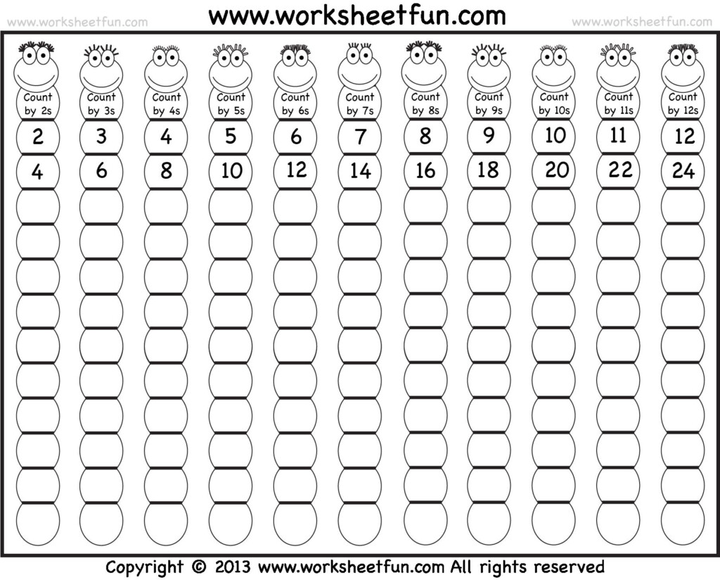 5 Free Math Worksheets Second Grade 2 Skip Counting Skip Counting By 20 