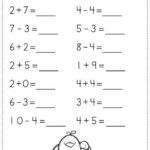 Add Or Subtract Worksheet School In 2020 Kindergarten Subtraction