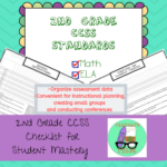 CCSS 2nd Grade Standards Checklists For Student Mastery Teacher
