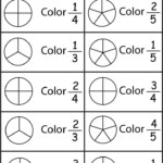 Color Fractions In Basic Shapes Introduction To Mathematics Grade 3
