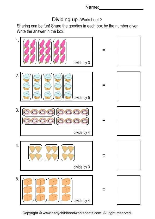 Dividing By 2 Worksheet