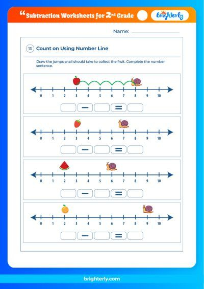Free Printable 2nd Grade Subtraction Worksheets PDFs Brighterly