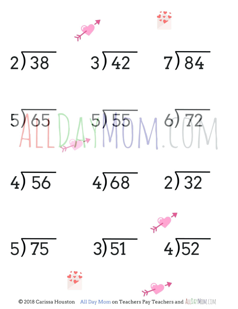 Free Printable 5th Grade Division Worksheets