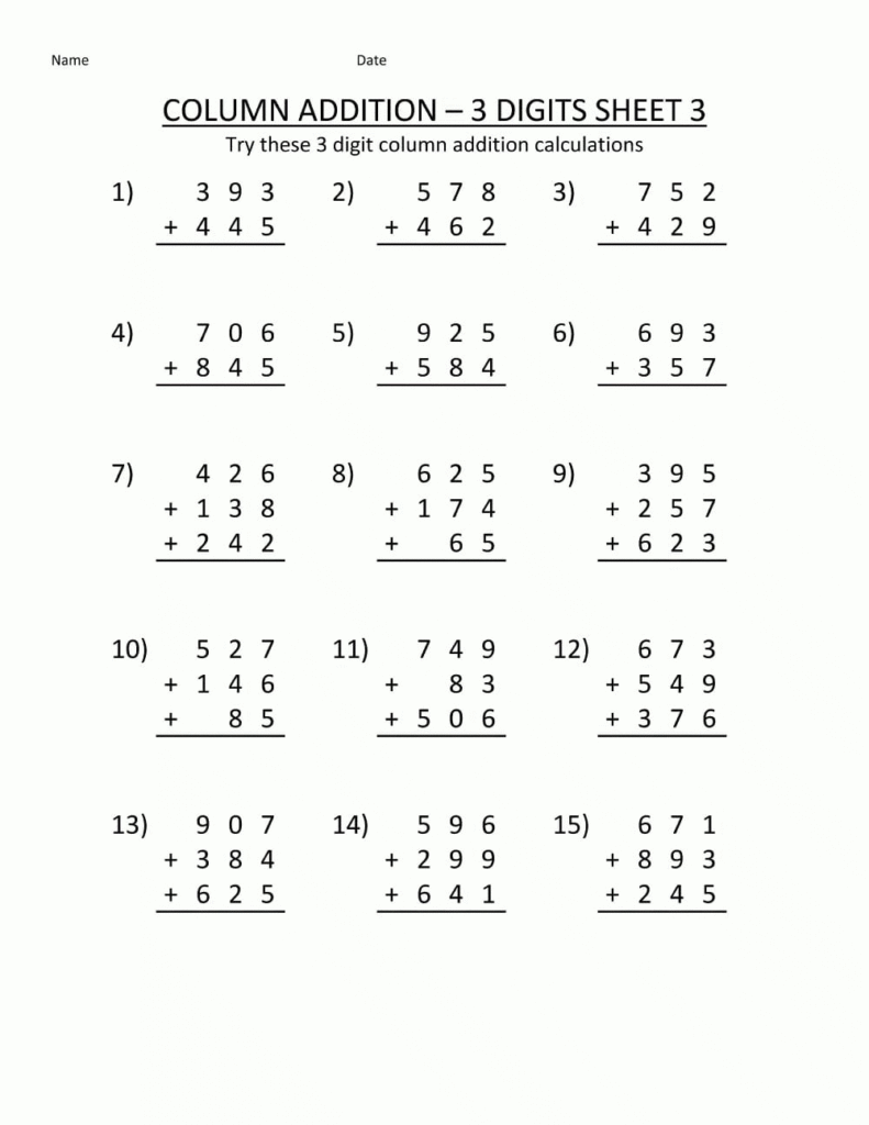 Free Printable Common Core Math Worksheets
