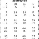 Free Subtraction 2 Digit Worksheet Free4Classrooms Subtraction