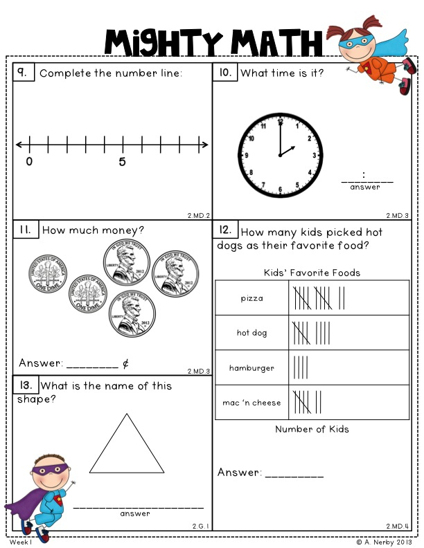 Grade 3 Machu Picchu Math Worksheet
