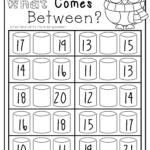 Kindergarten Math Printables Kindergarten Numbers Between Worksheet