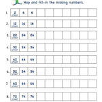 Math Number Sequence Worksheets Skip Counting By 2 Skip Counting By