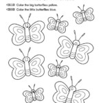 Math Worksheet Sorting By Size The Mailbox Butterfly Lab